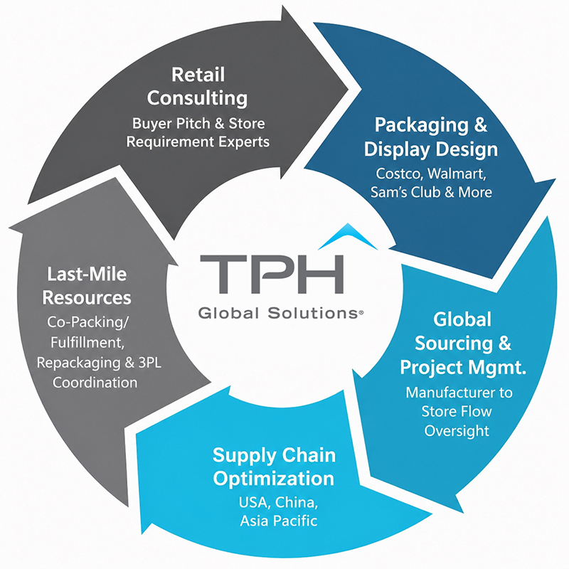 TPH Global Solutions retail packaging and display process